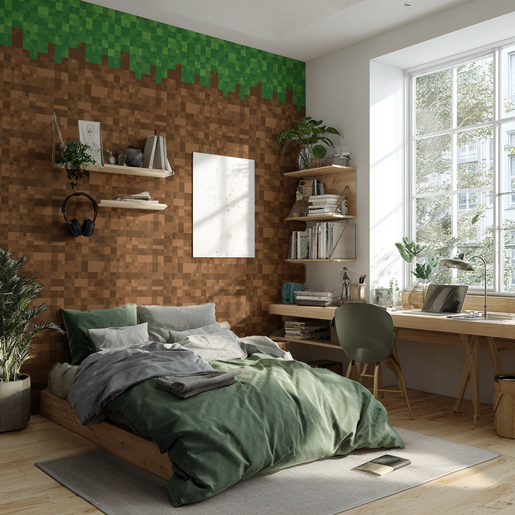 Designtapete Block Dirt