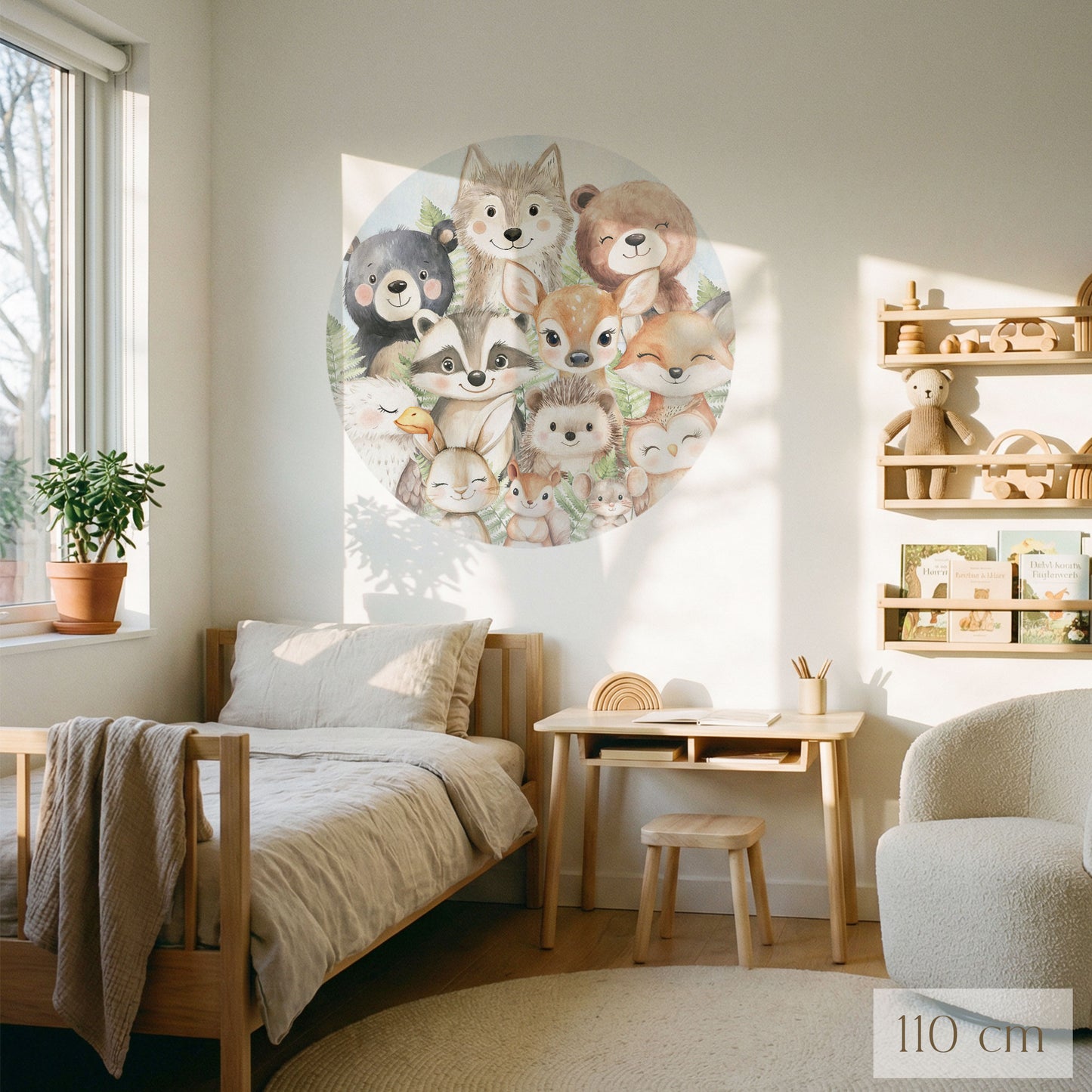 Tapetenkreis Tierfreunde Wald