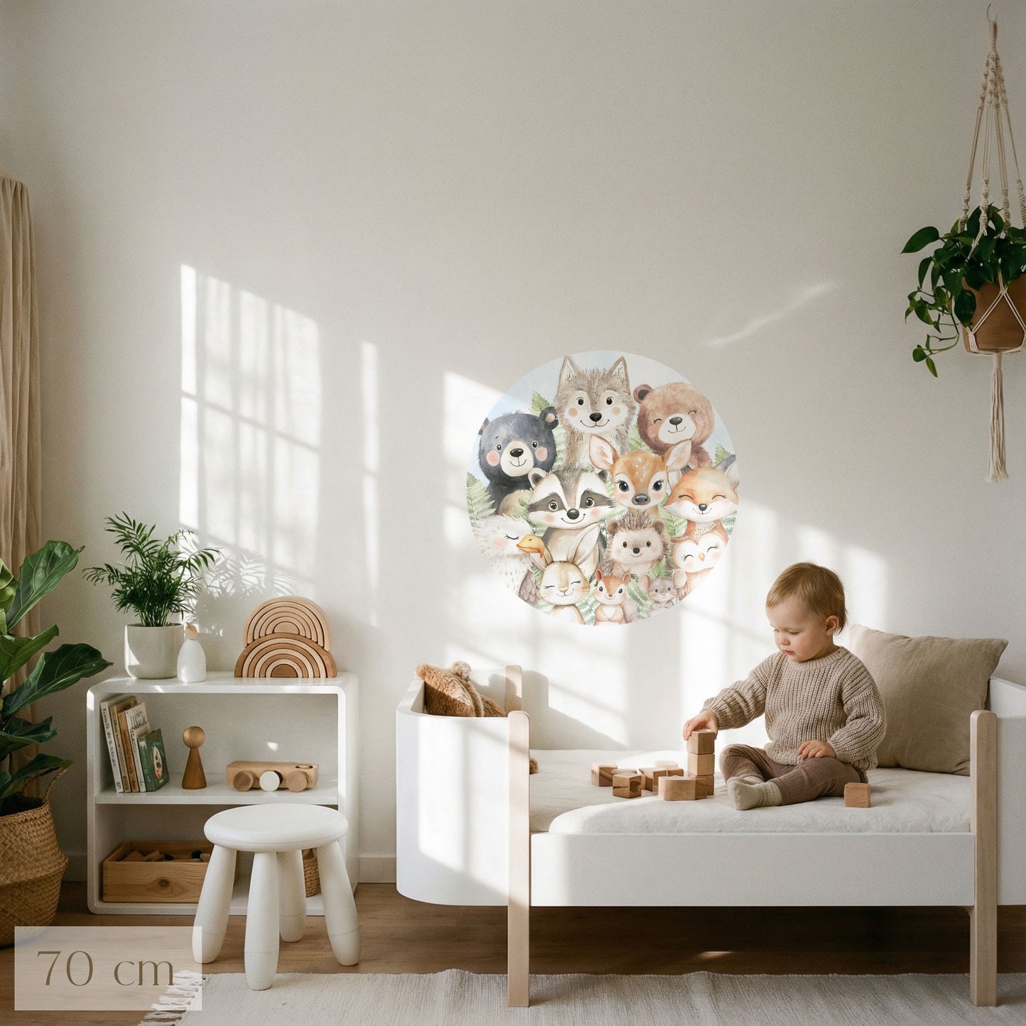 Tapetenkreis Tierfreunde Wald