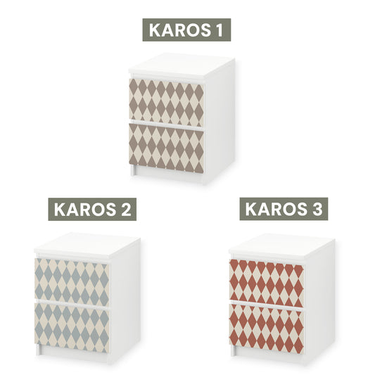 IKEA Malm Möbelfolie "Traumzirkus" - Morgenmanege (Karos)