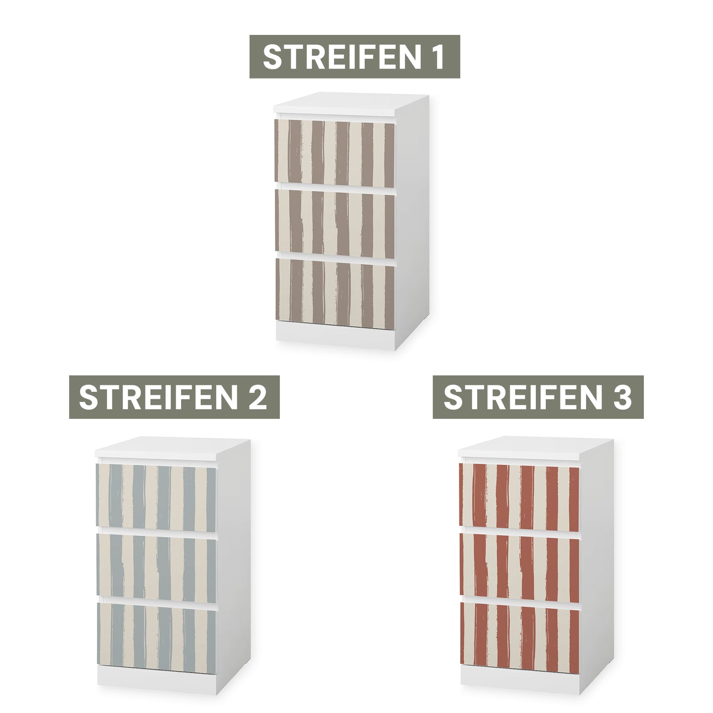 IKEA Malm Möbelfolie "Traumzirkus" - Morgenmanege (Streifen)