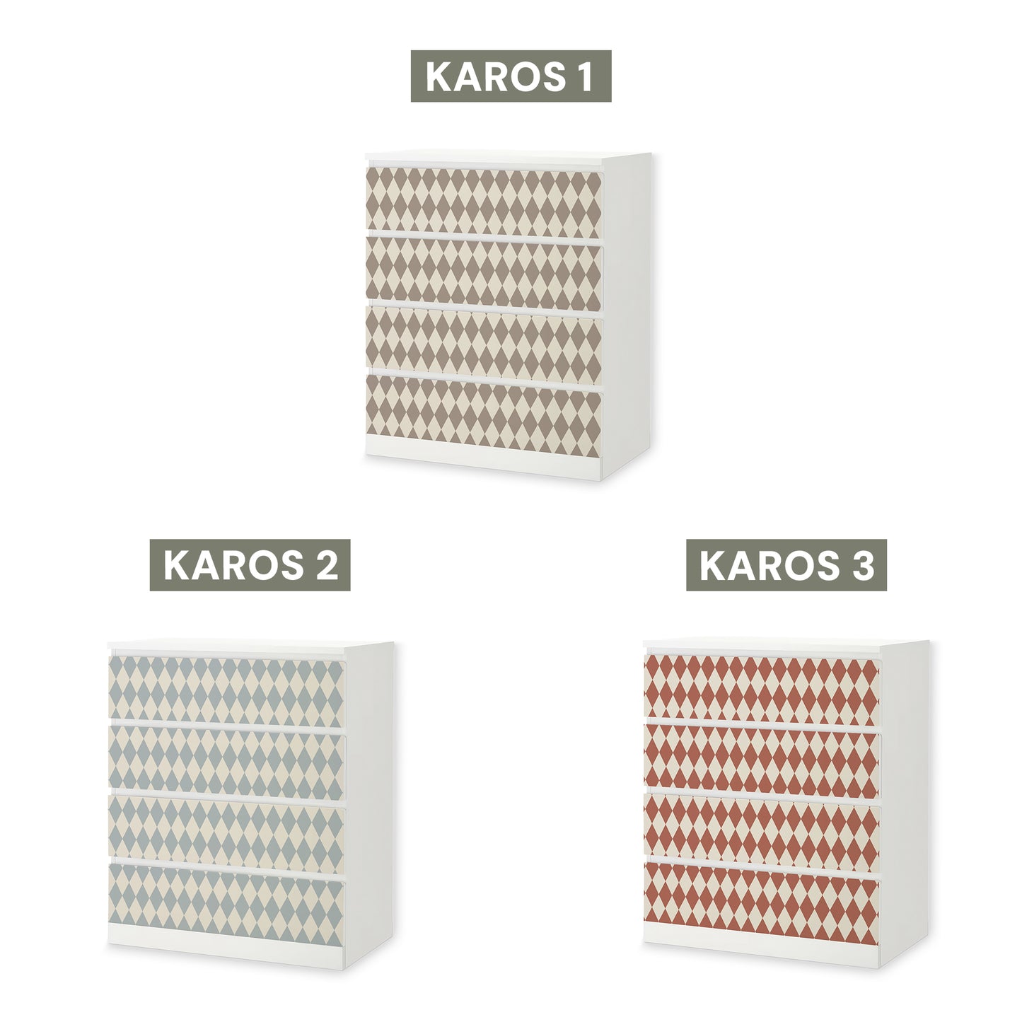 IKEA Malm Möbelfolie "Traumzirkus" - Morgenmanege (Karos)