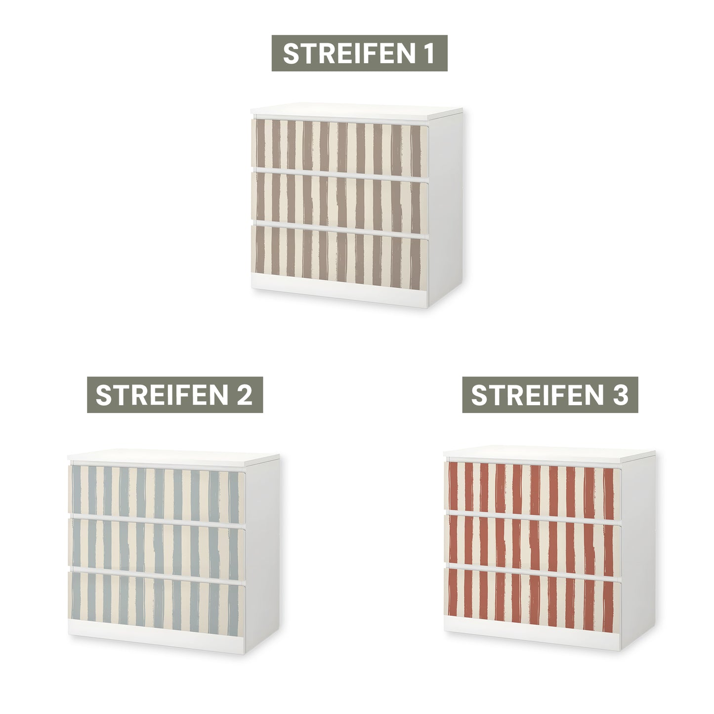 IKEA Malm Möbelfolie "Traumzirkus" - Morgenmanege (Streifen)