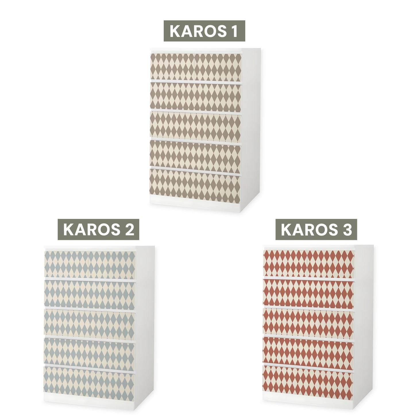 IKEA Malm Möbelfolie "Traumzirkus" - Morgenmanege (Karos)