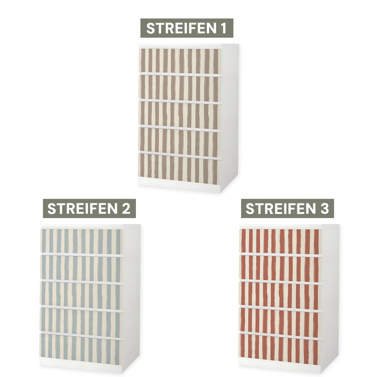 IKEA Malm Möbelfolie "Traumzirkus" - Morgenmanege (Streifen)