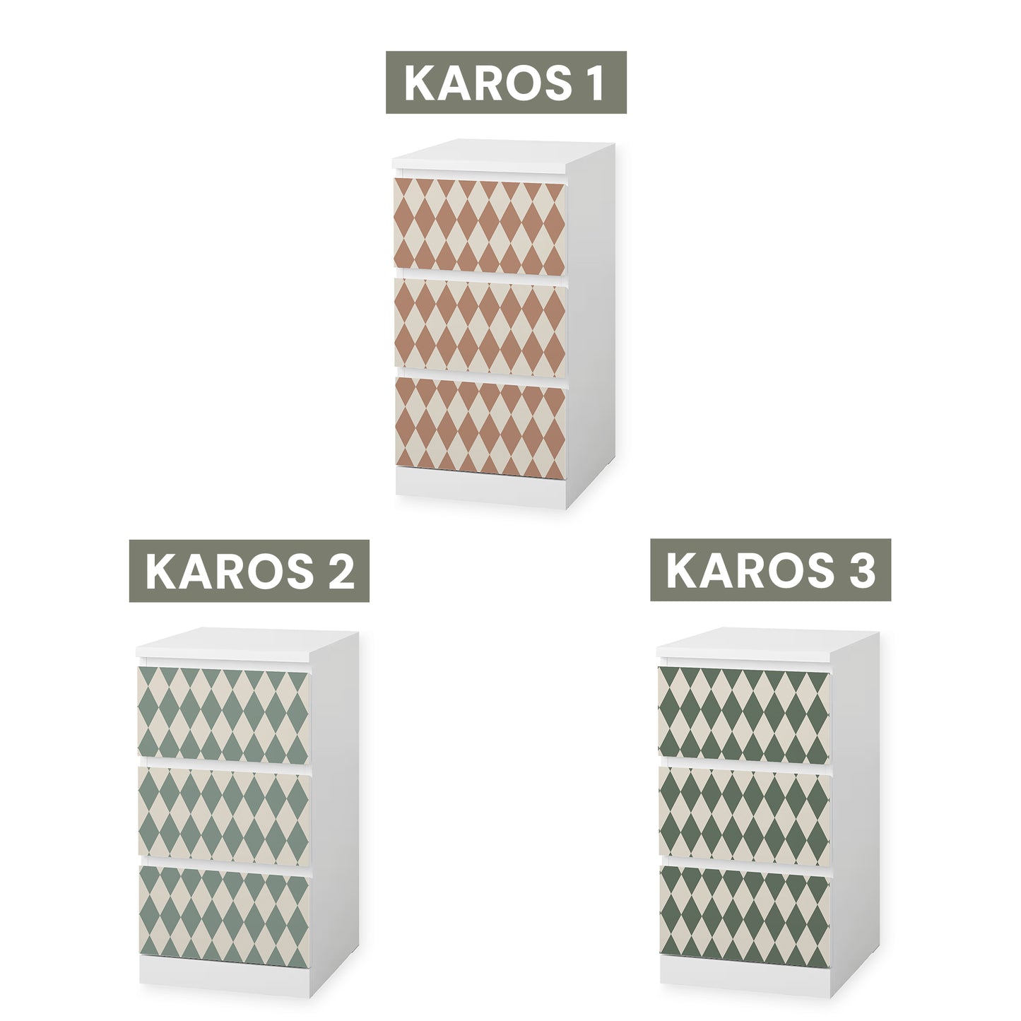 IKEA Malm Möbelfolie "Traumzirkus" - Abendmanege (Karos)