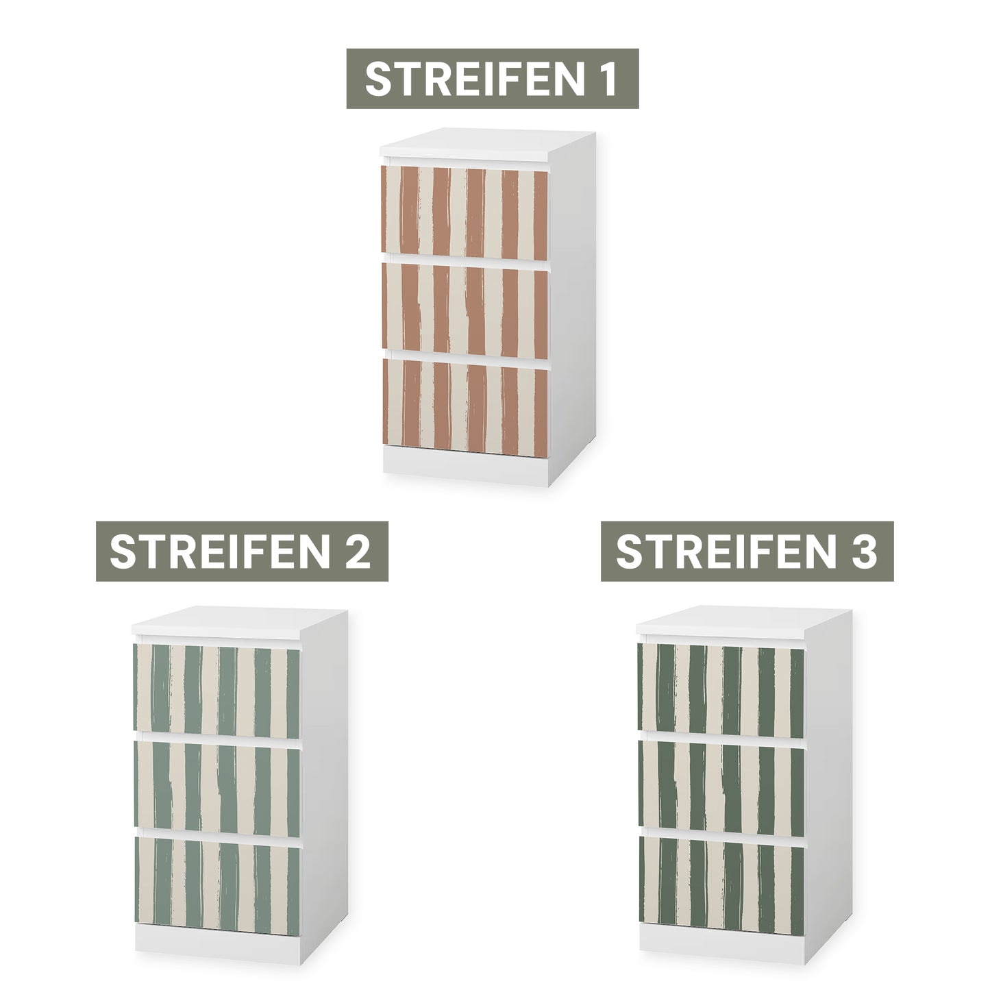 IKEA Malm Möbelfolie "Traumzirkus" - Abendmanege (Streifen)
