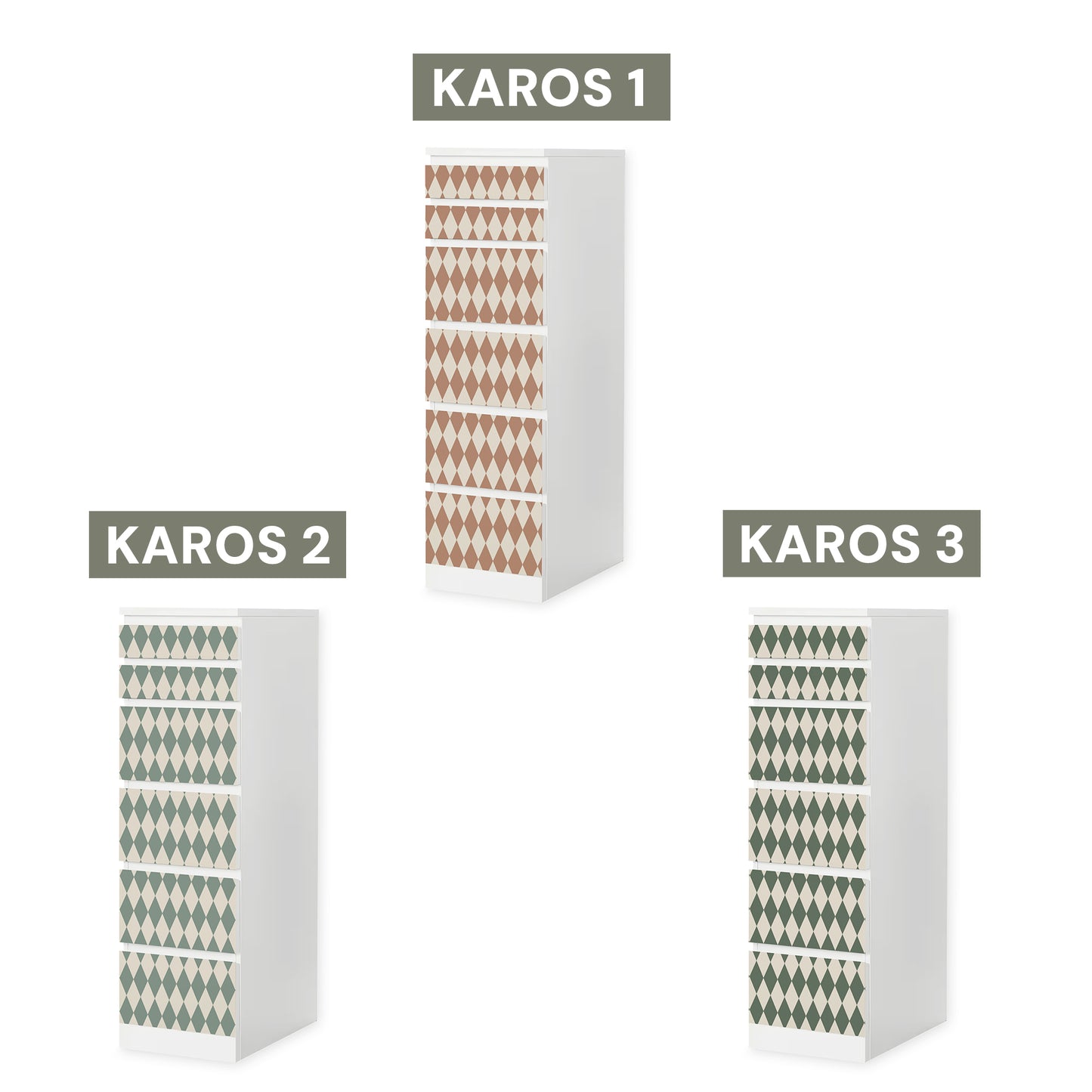 IKEA Malm Möbelfolie "Traumzirkus" - Abendmanege (Karos)