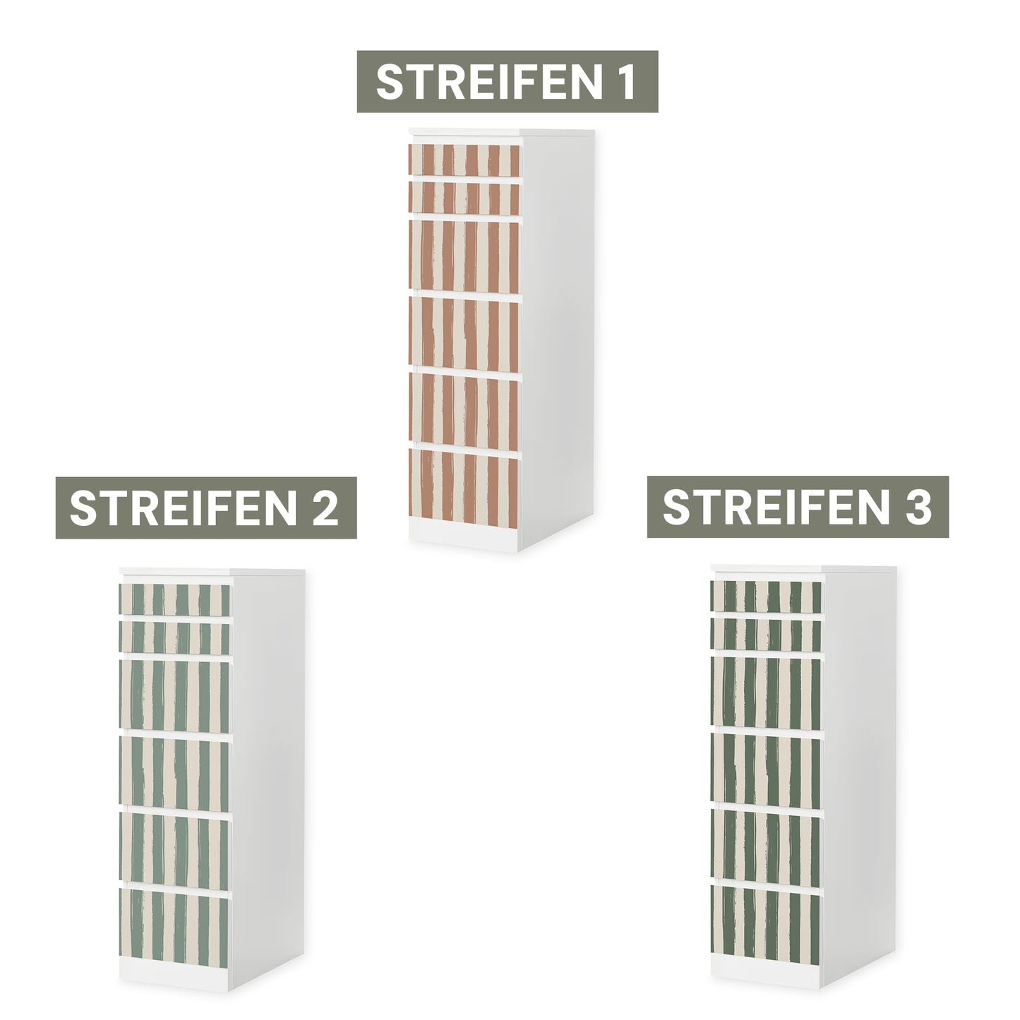 IKEA Malm Möbelfolie "Traumzirkus" - Abendmanege (Streifen)