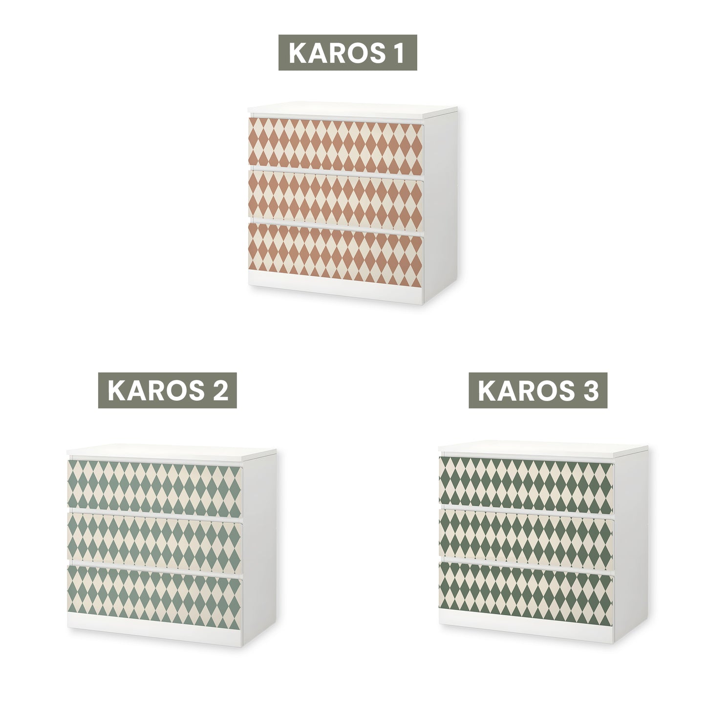 IKEA Malm Möbelfolie "Traumzirkus" - Abendmanege (Karos)