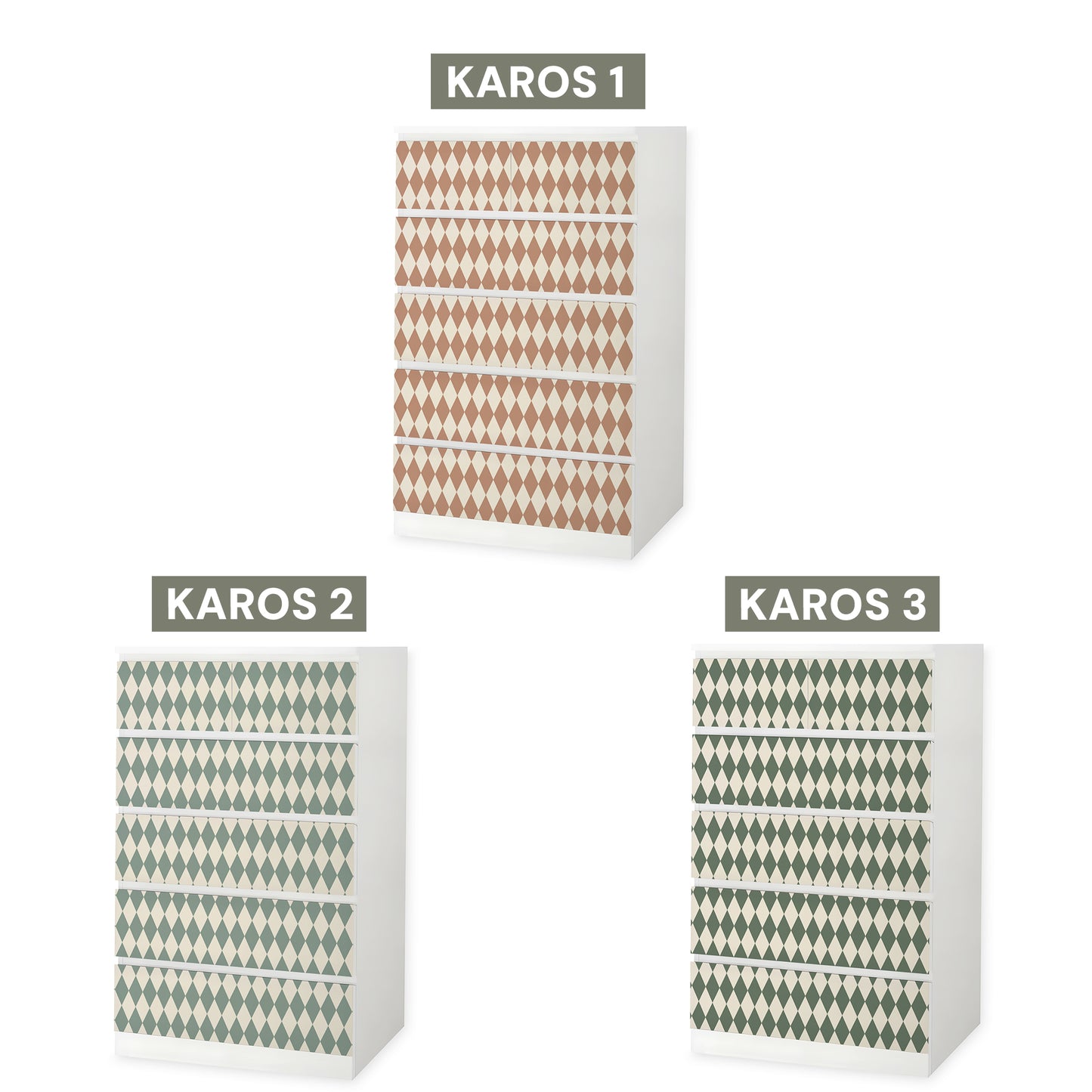 IKEA Malm Möbelfolie "Traumzirkus" - Abendmanege (Karos)