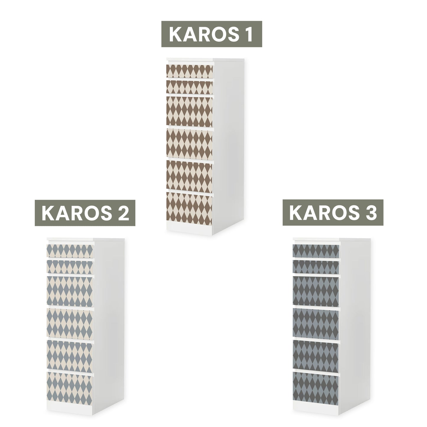 IKEA Malm Möbelfolie "Traumzirkus" - Nachtmanege (Karos)