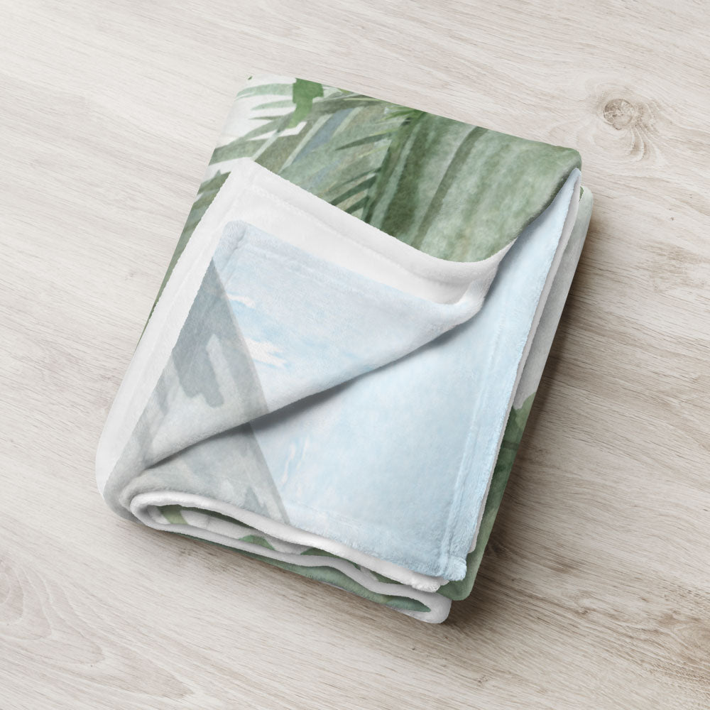 Kuscheldecke Tannenwald Aquarell