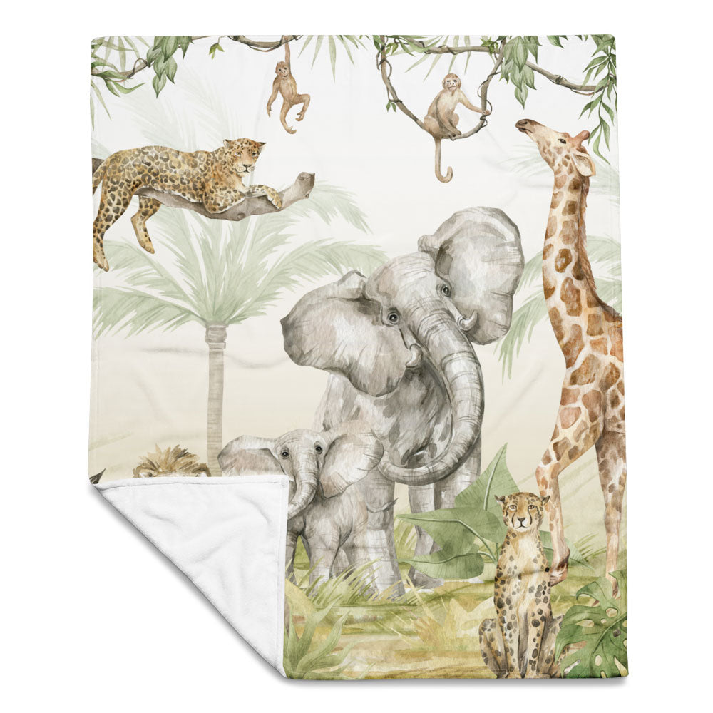Cuddly blanket Safari Watercolor
