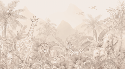 Kinder­tapete Beige Safari