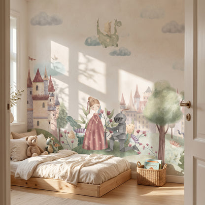 Papier peint pour enfants contes de fées