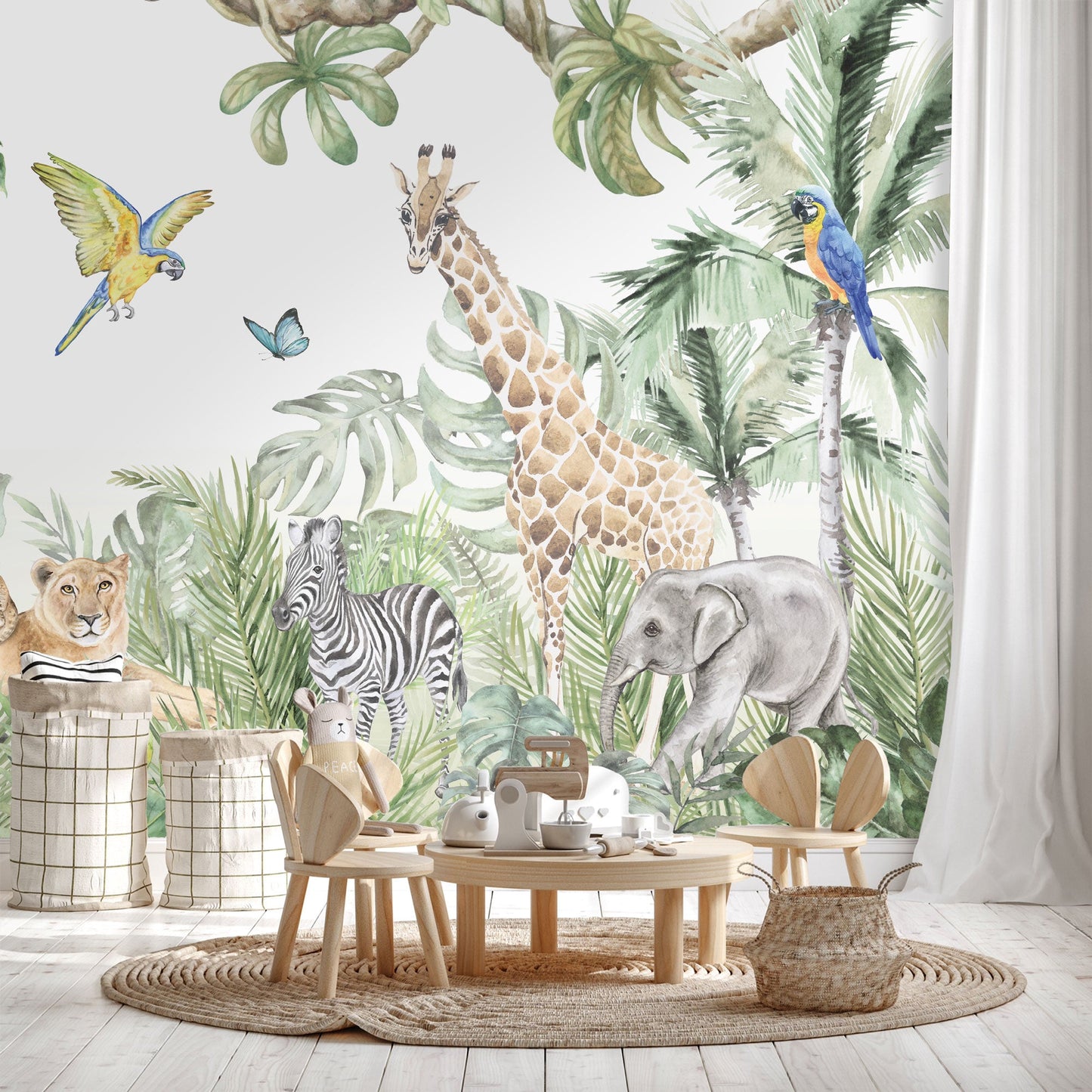 Children's Wallpaper Jungle Animals