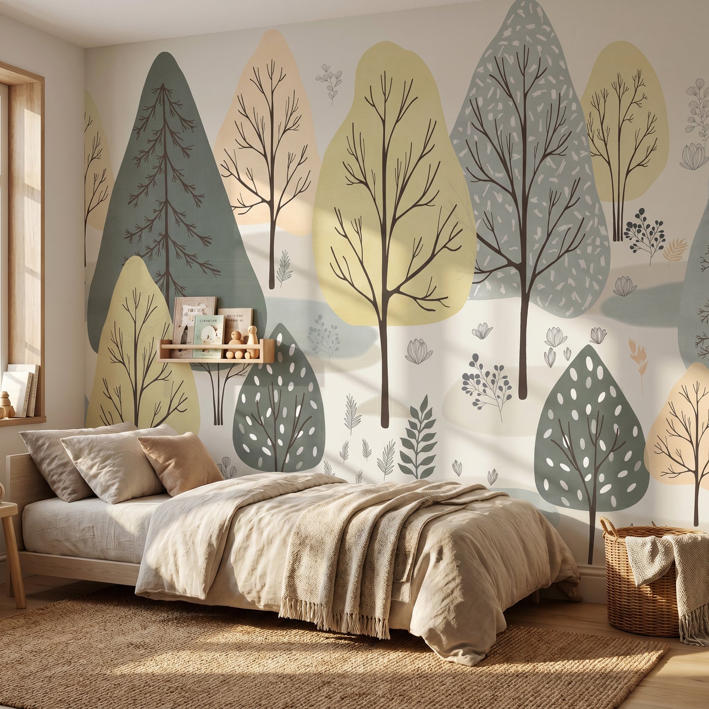 Kinder­tapete Pastell­wald