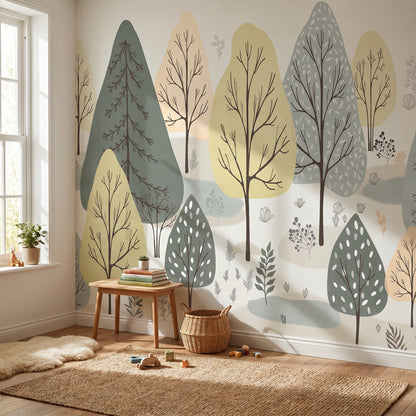 Kinder­tapete Pastell­wald