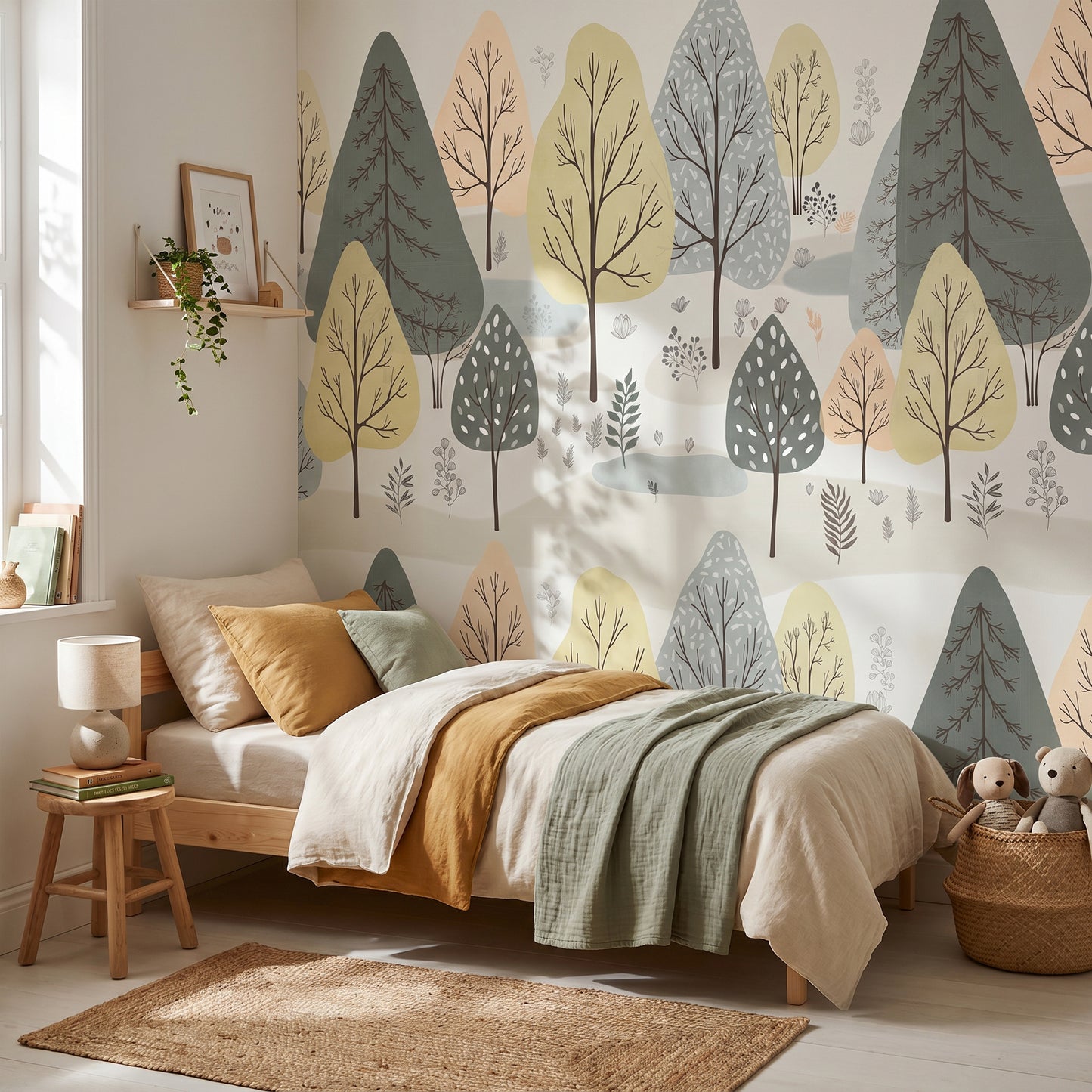 Kinder­tapete Pastell­wald
