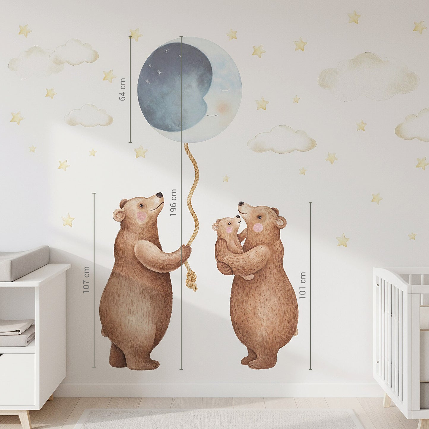 Wandsticker Mondbären