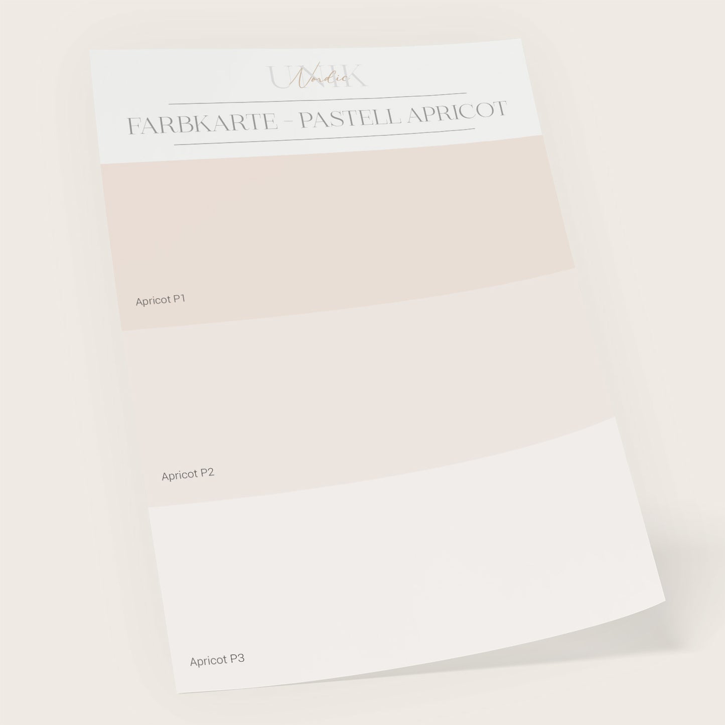 Farbkarte Pastell Apricot