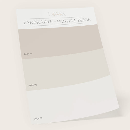 Farbkarte Pastell Beige