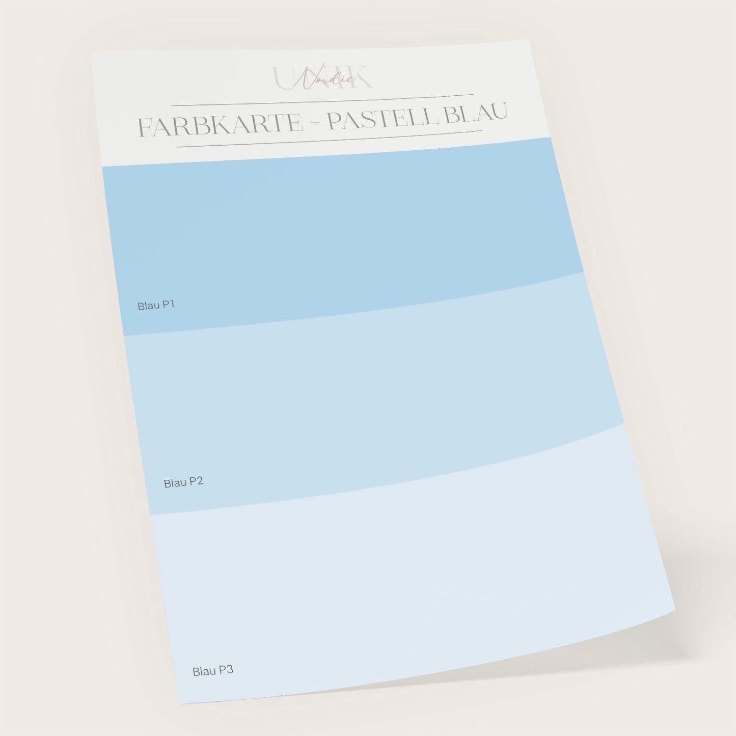 Farbkarte Pastell Blau