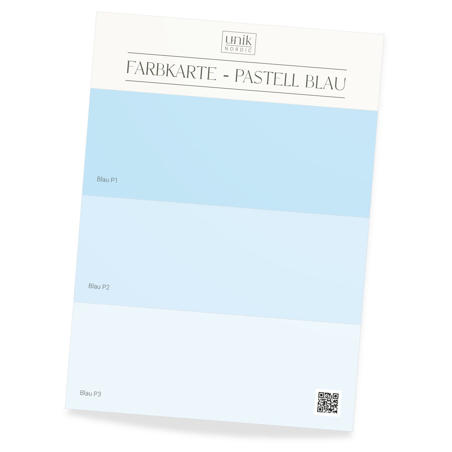 Farb­karte Pastell­ Blau