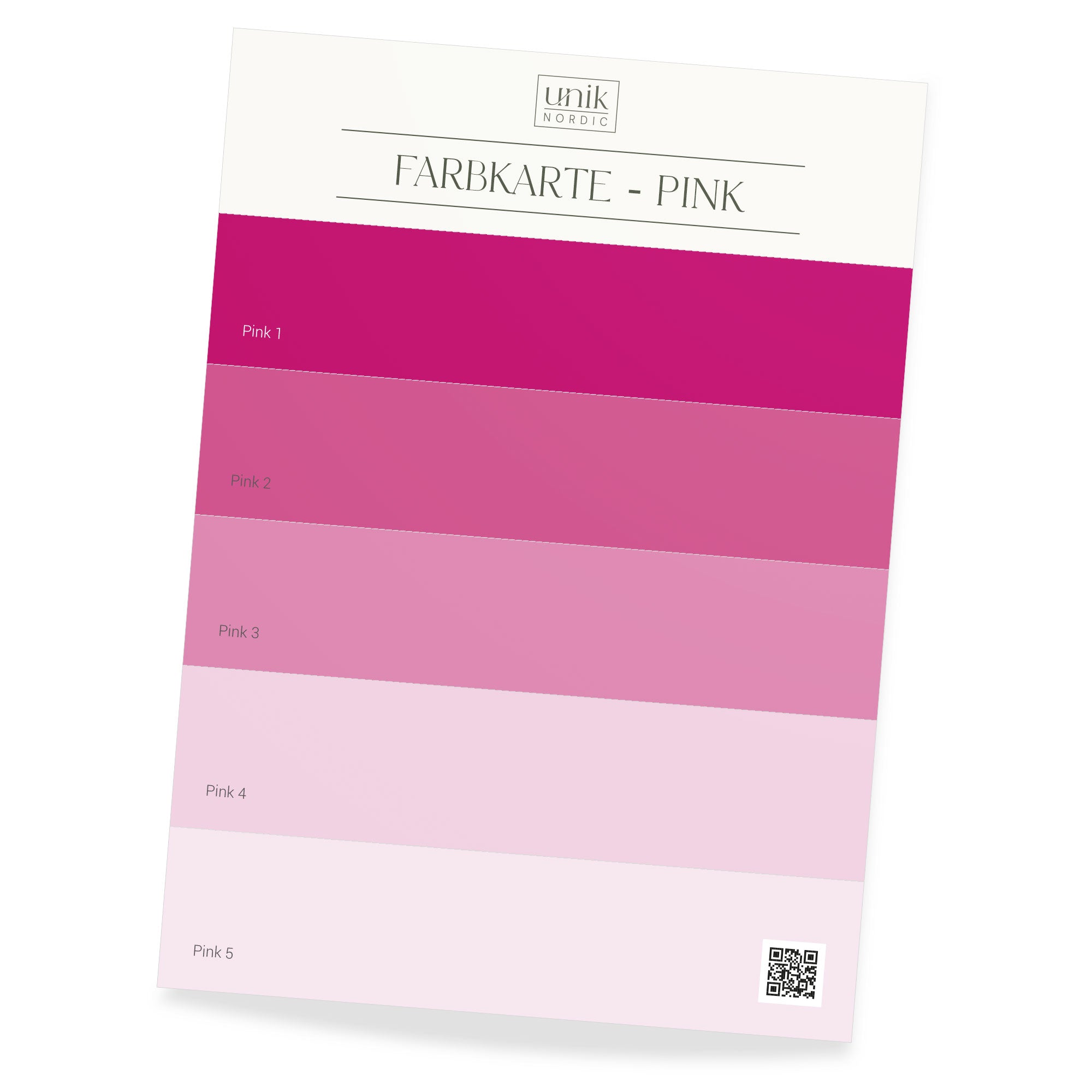Pink color chart – Unik Nordic