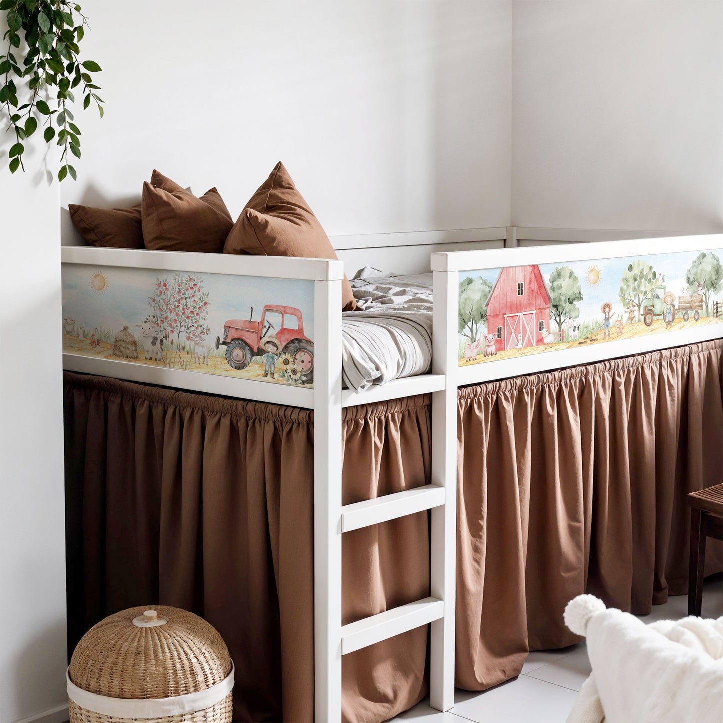 Bettaufkleber Set für IKEA Kura - Bauernhof