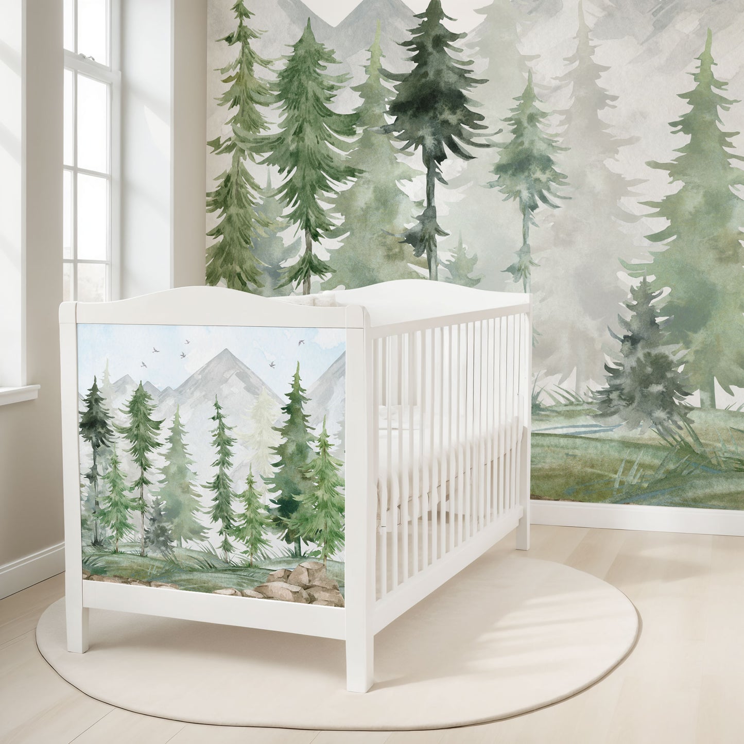 IKEA Smågöra Möbel­folien Tannenwald Aquarell