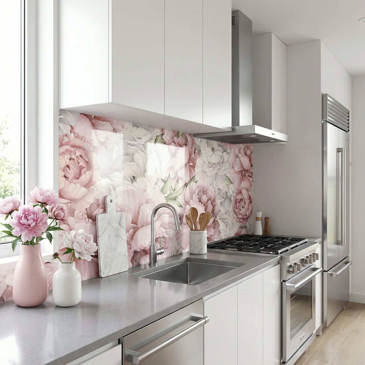 Kitchen backsplash foil Blooming Spring