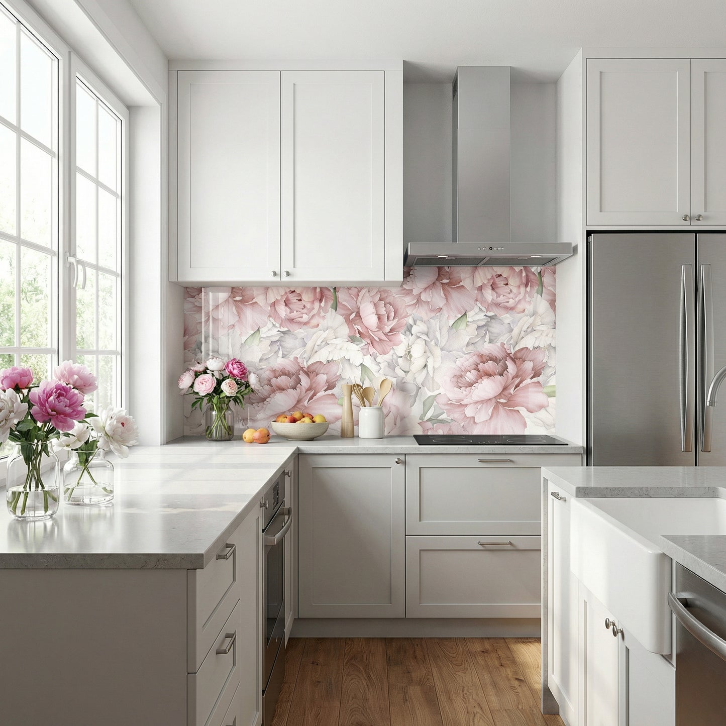 Kitchen backsplash foil Blooming Spring