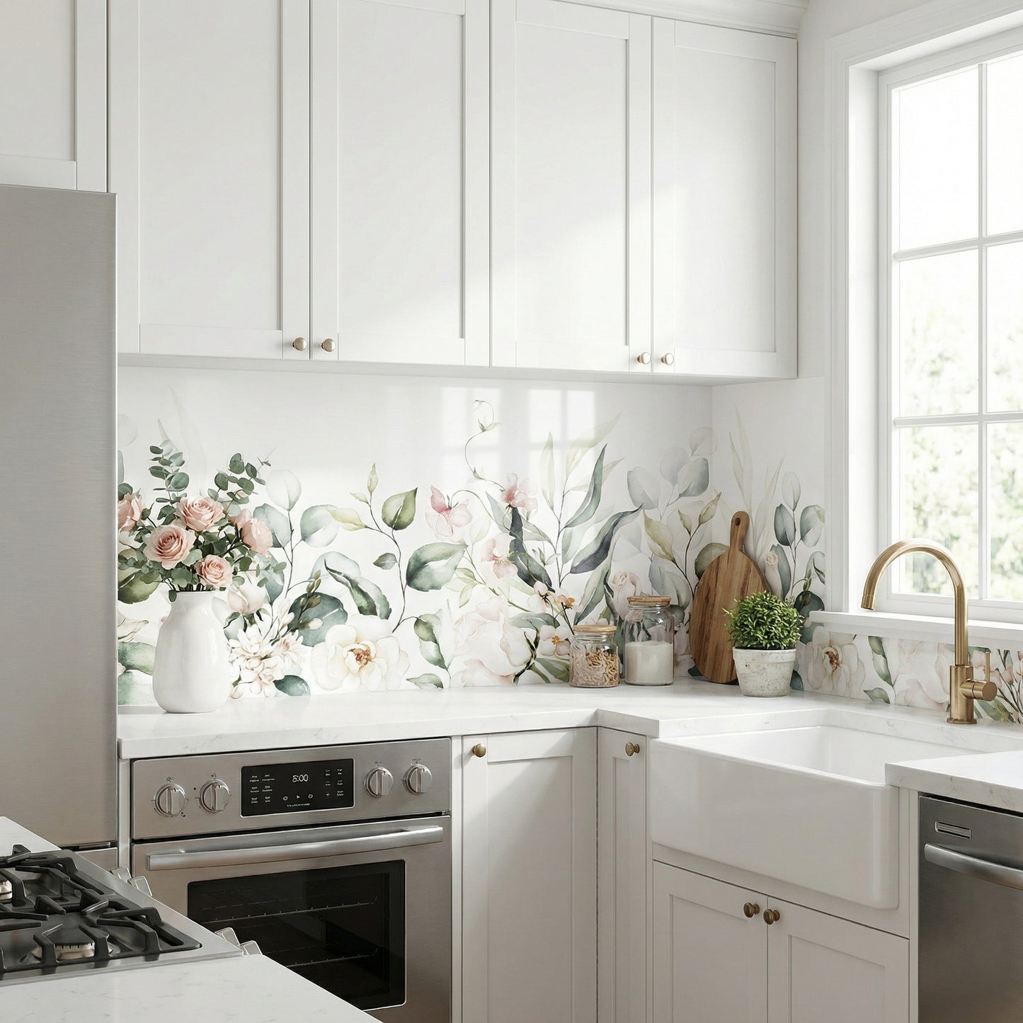 Küchen­folie Flower­ Border