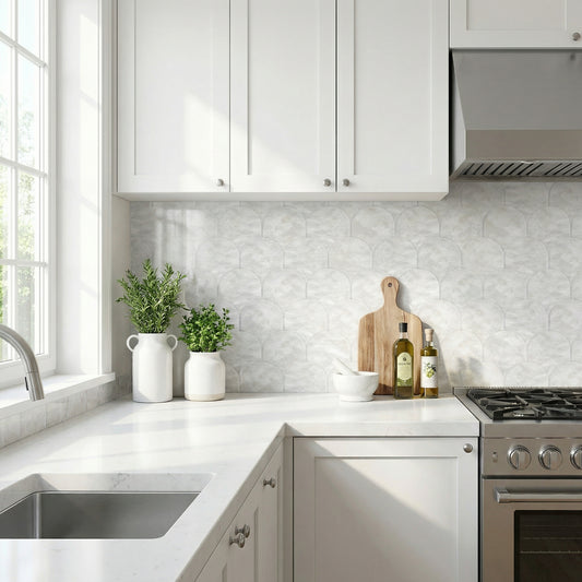 Küchen­folie Seashell­ Tiles