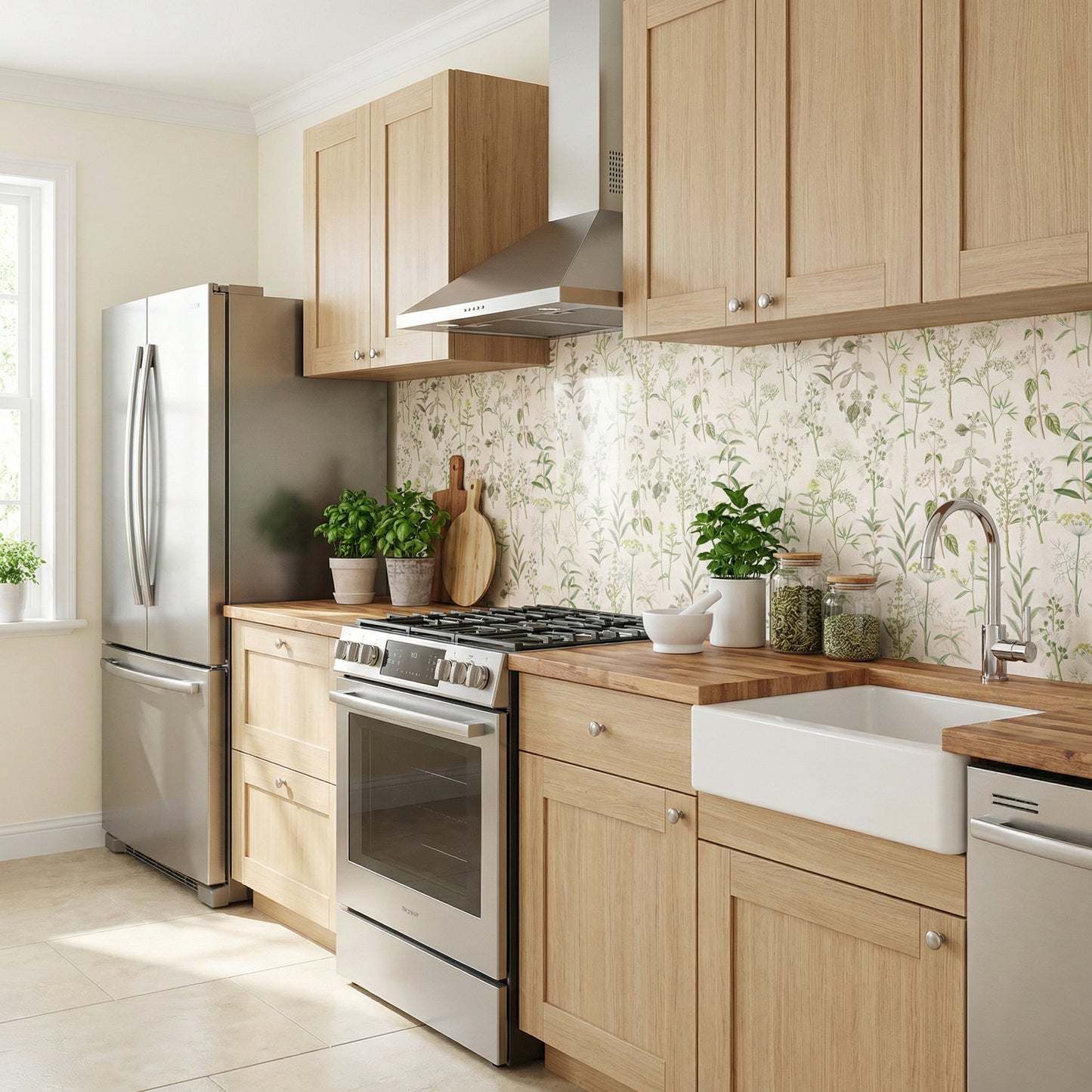 Küchen­folie Bo­tanische Ga­le­rie