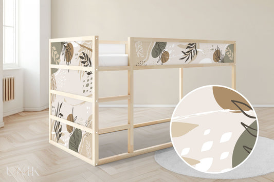 IKEA Kura Bed Sticker Set - Beige Shapes