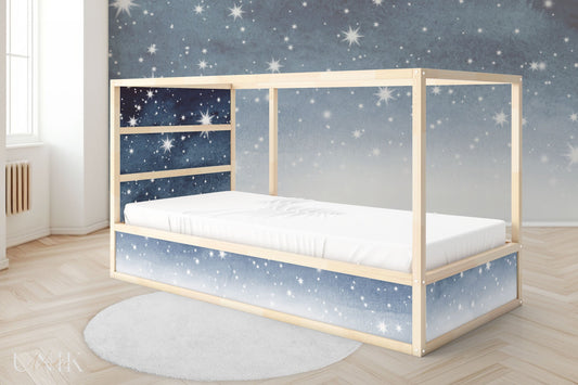 IKEA Kura Bed Sticker Set - Watercolor Stars