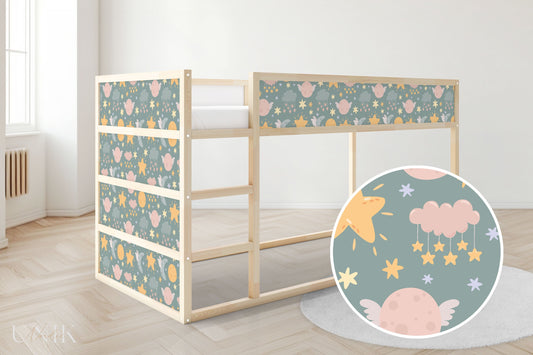 IKEA Kura Bed Sticker Set - Moon Stars