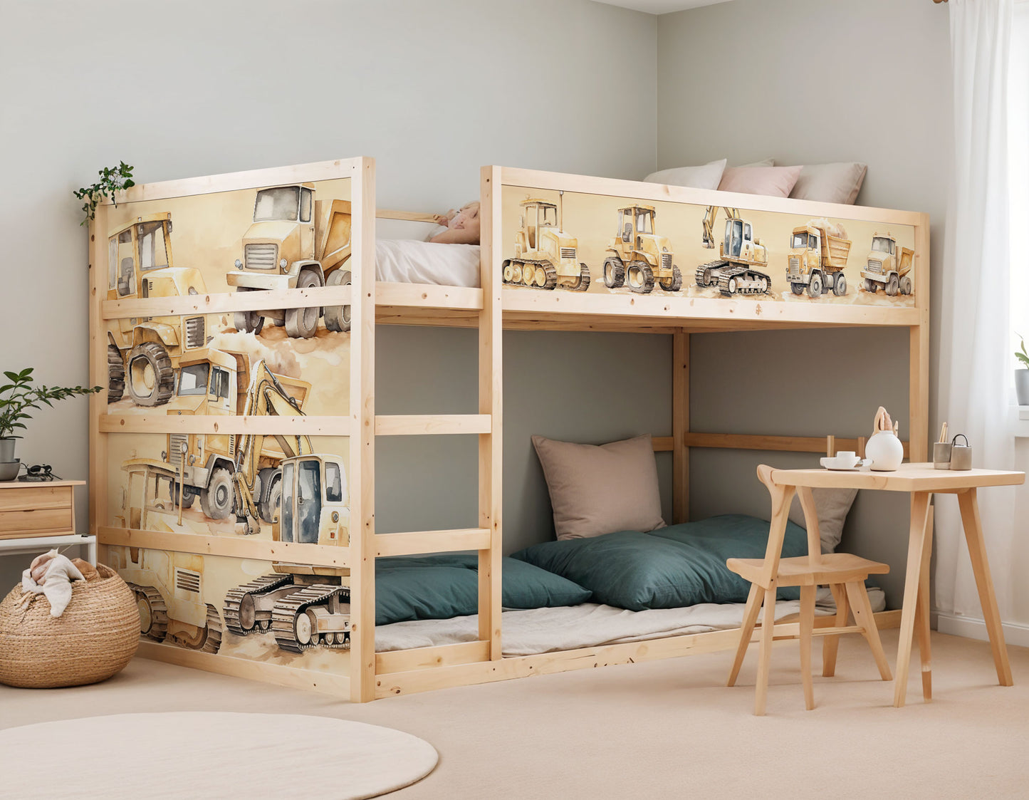 IKEA Kura Bett­aufkleber Set - Baustelle