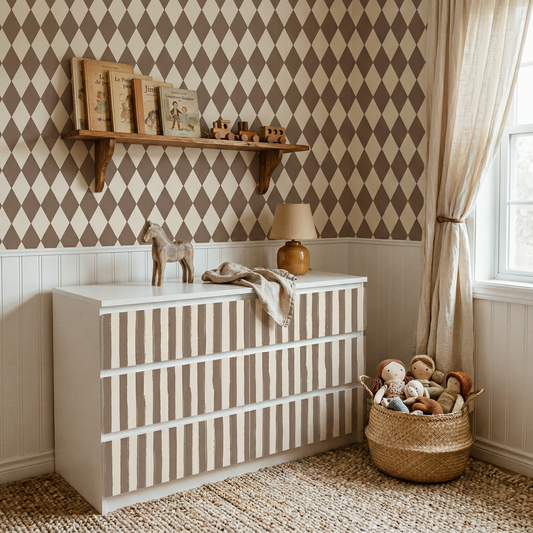 IKEA Malm Möbelfolie "Traumzirkus" - Nachtmanege (Streifen)