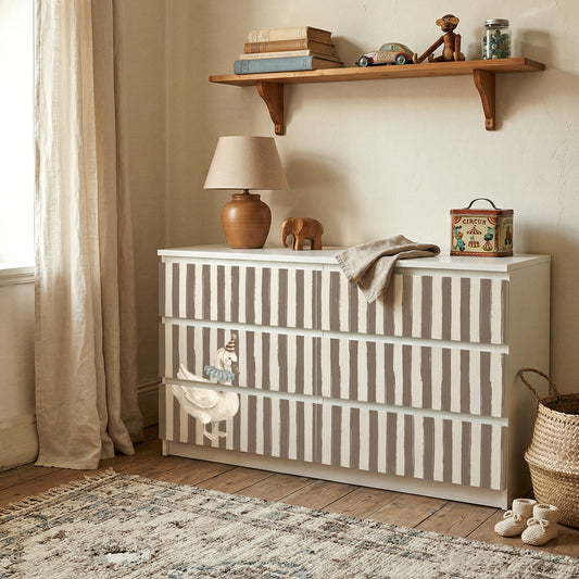 IKEA Malm Möbelfolie "Traumzirkus" - Nachtmanege (Streifen)