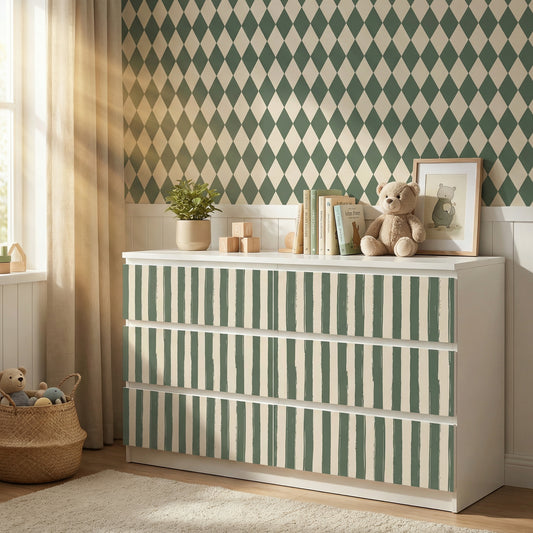 IKEA Malm Möbelfolie "Traumzirkus" - Abendmanege (Streifen)