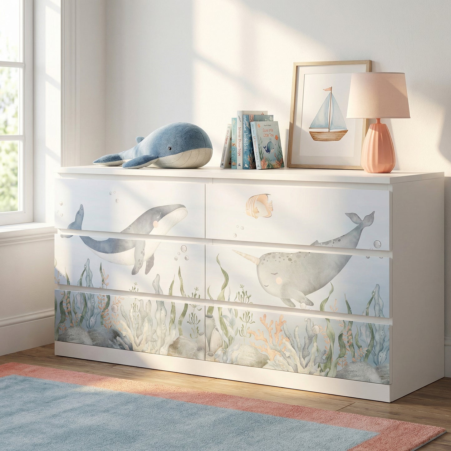 IKEA Malm Möbelfolie Meeresboden