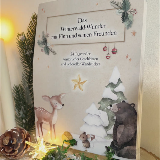 Calendrier de l'Avent magique : 24 histoires et autocollants pour enfants