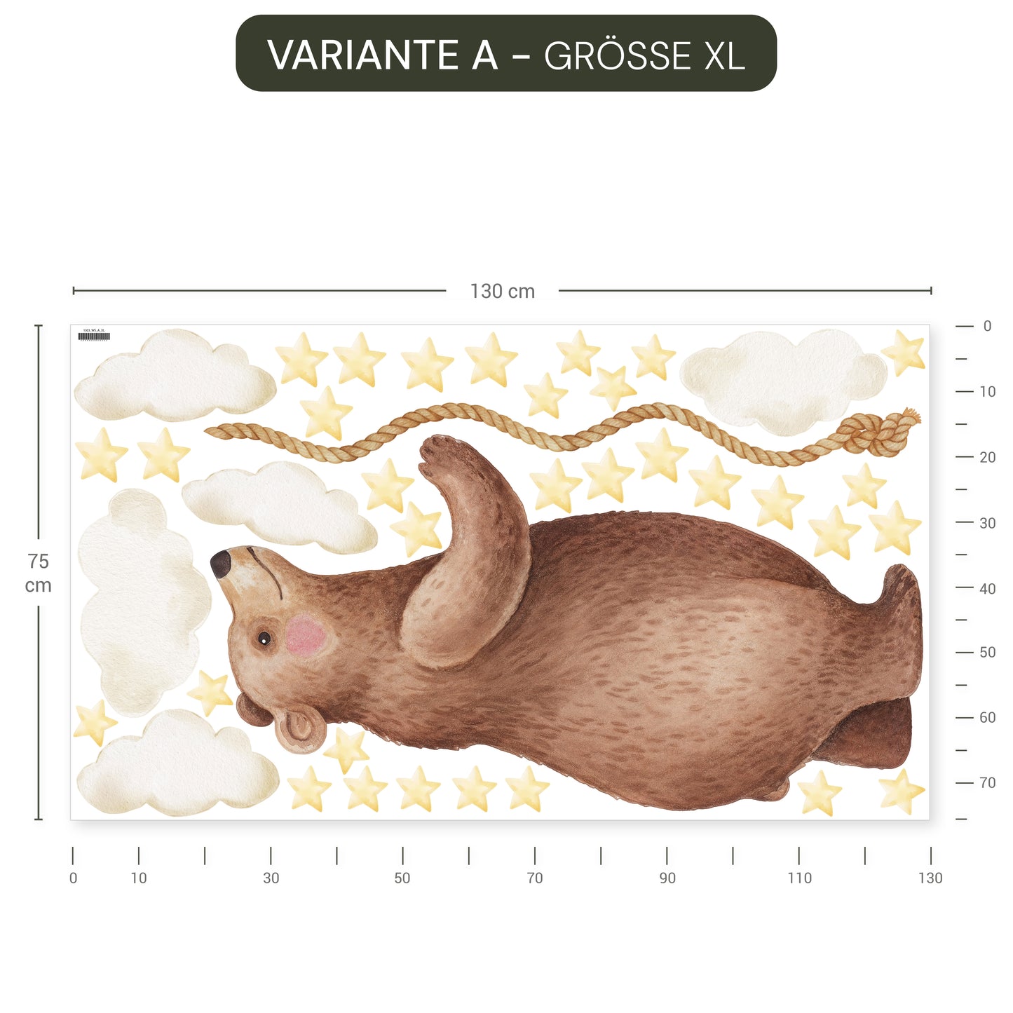 Wandsticker Mondbären