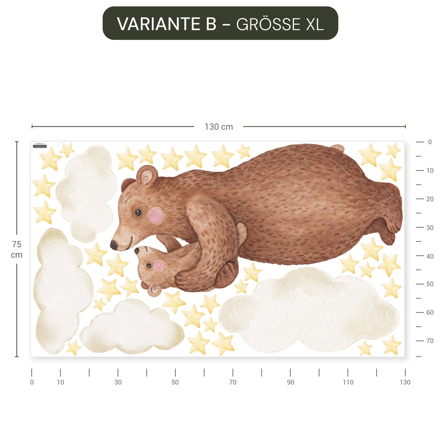 Wandsticker Mondbären