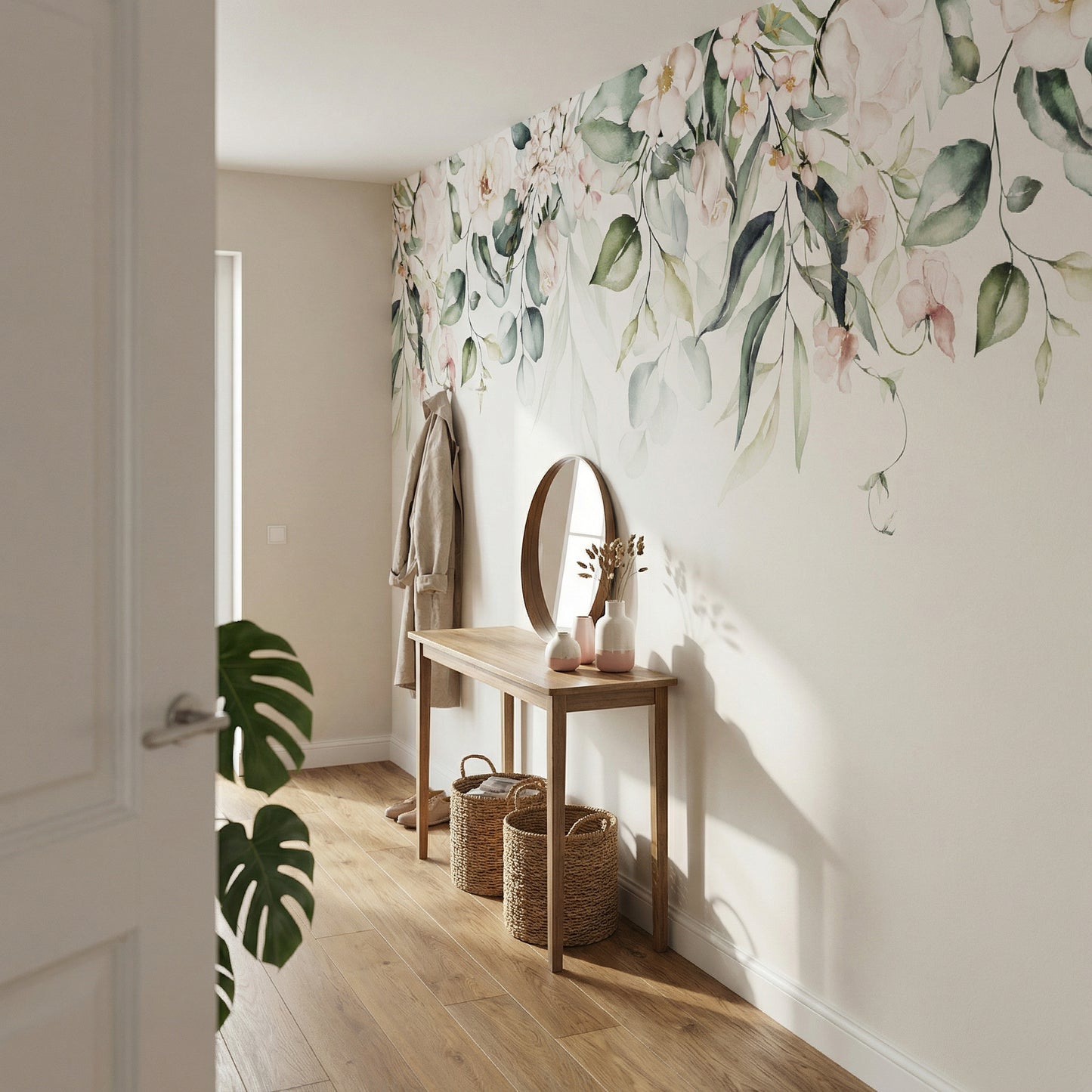 Photo Wallpaper Flower Border