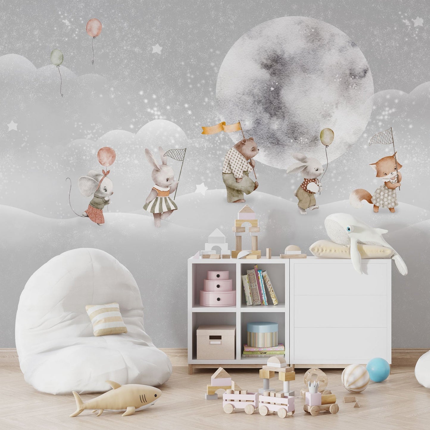 Kindertapete Mondtiere